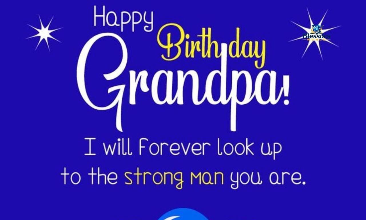 Grandfather birthday greetings with warm wishes for a happy birthday