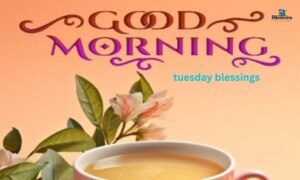 Tuesday morning blessings with peaceful sunrise and prayer
