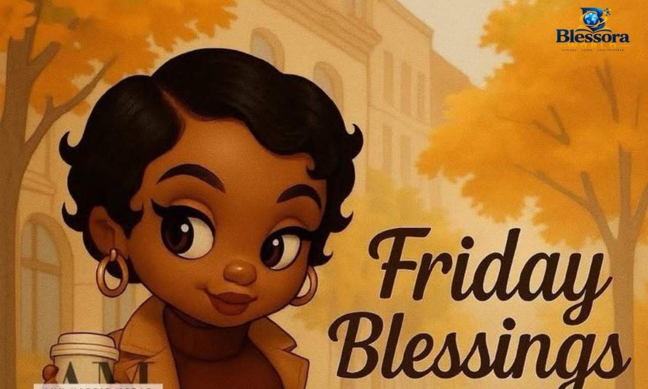 African American Good Morning Friday Blessings GIF with uplifting morning wishes