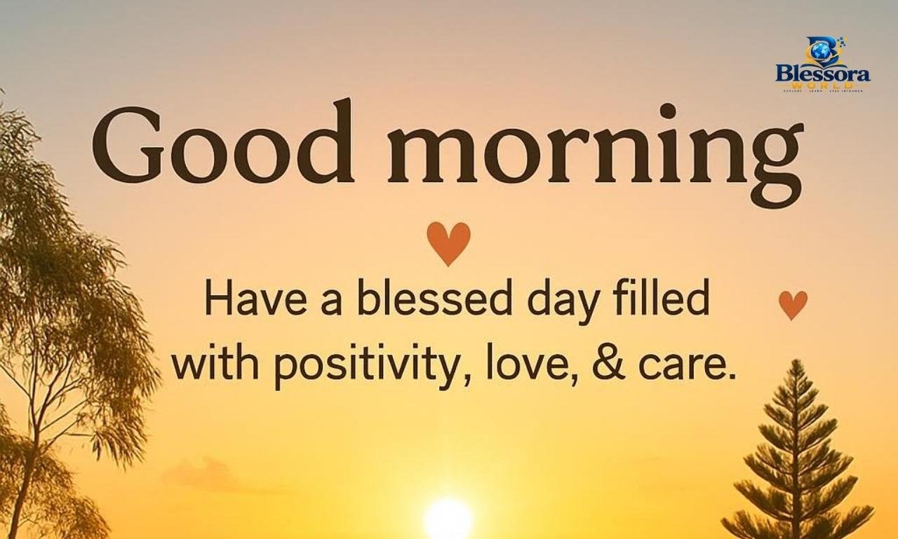 Morning blessings images with a peaceful sunrise, heartfelt prayers, and good morning wishes